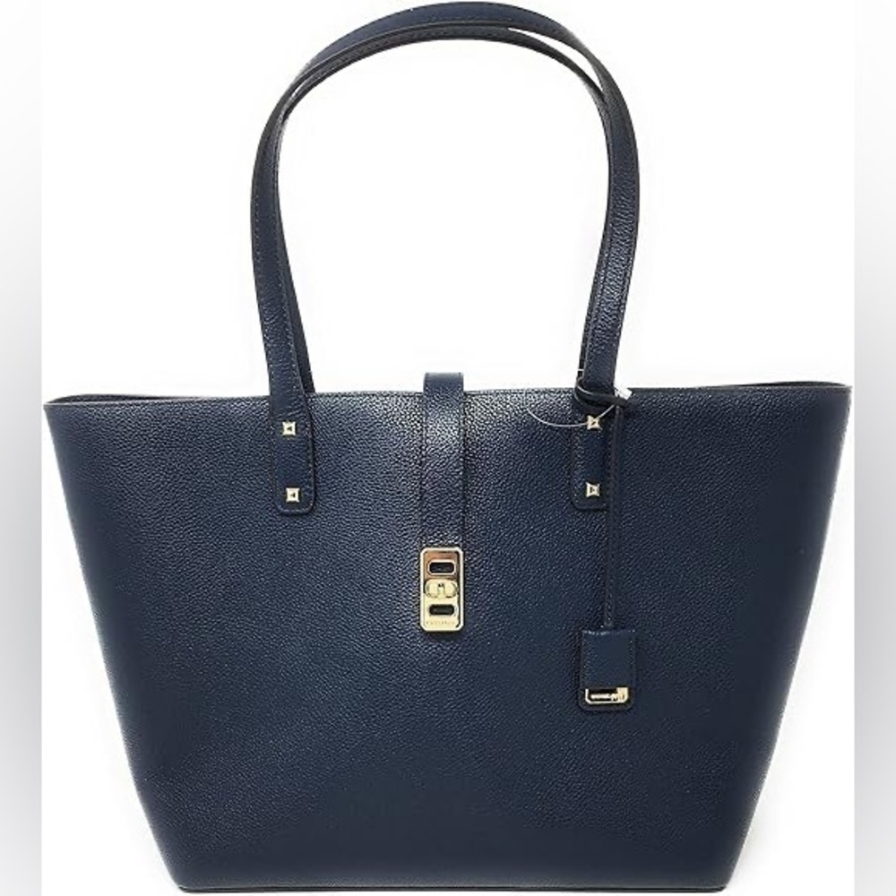 Michael Kors Karson LG Carryall Tote Leather NAVY